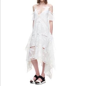 self portrait white embroidered floral dress